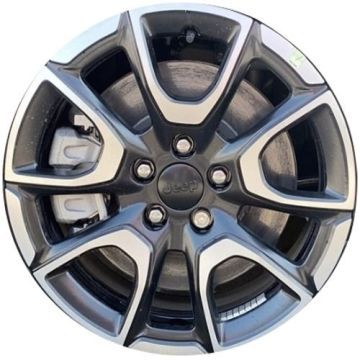Jeep Compass Wheel Rim Machined Black 9111 Stock Factory OEM Replacement
