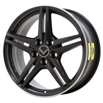 Chevrolet Corvette C8 Wheel Rim Machined Lip Grey 24C8-20 (R) Stock Factory OEM Replacement