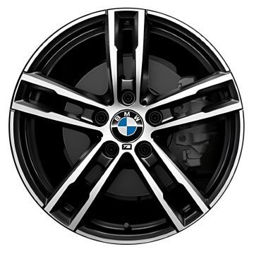 BMW 230i Wheel Rim Machined Black 86514 (R) Stock Factory OEM Replacement