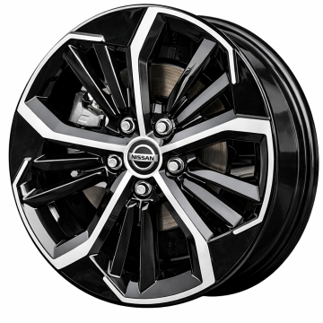 Nissan Altima Wheel Rim Machined Black ALYNQ040 Stock Factory OEM Replacement