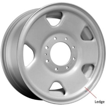 Ford F-250 Wheel Rim Silver Steel 3621A Stock Factory OEM Replacement