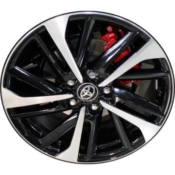 Toyota Corolla Cross Wheel Rim Machined Black ALYTX022 Stock Factory OEM Replacement