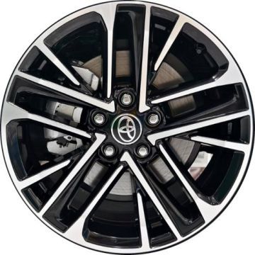 Toyota Camry Wheel Rim Machined Black ALYTX041 Stock Factory OEM Replacement
