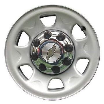 Chevrolet Silverado 2500 Wheel Rim Silver Steel 5198 Stock Factory OEM Replacement