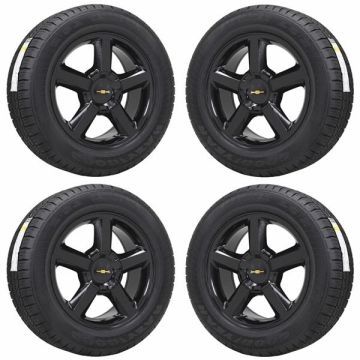 Chevrolet Silverado 1500 Wheel and Tire Sets-Wheel and Tire Packages-Wheel & Tire Sets-Wheel & Tire Packages-Wheel and Rim Sets-Wheel and Rim Packages-Wheel & Rim Sets -Wheel & Rim Packages Gloss Black 5308