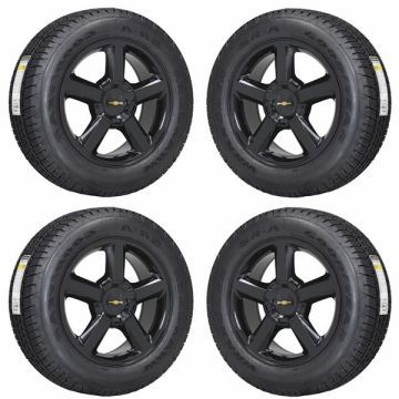 Chevrolet Silverado 1500 Wheel and Tire Sets-Wheel and Tire Packages-Wheel & Tire Sets-Wheel & Tire Packages-Wheel and Rim Sets-Wheel and Rim Packages-Wheel & Rim Sets -Wheel & Rim Packages Gloss Black 5308