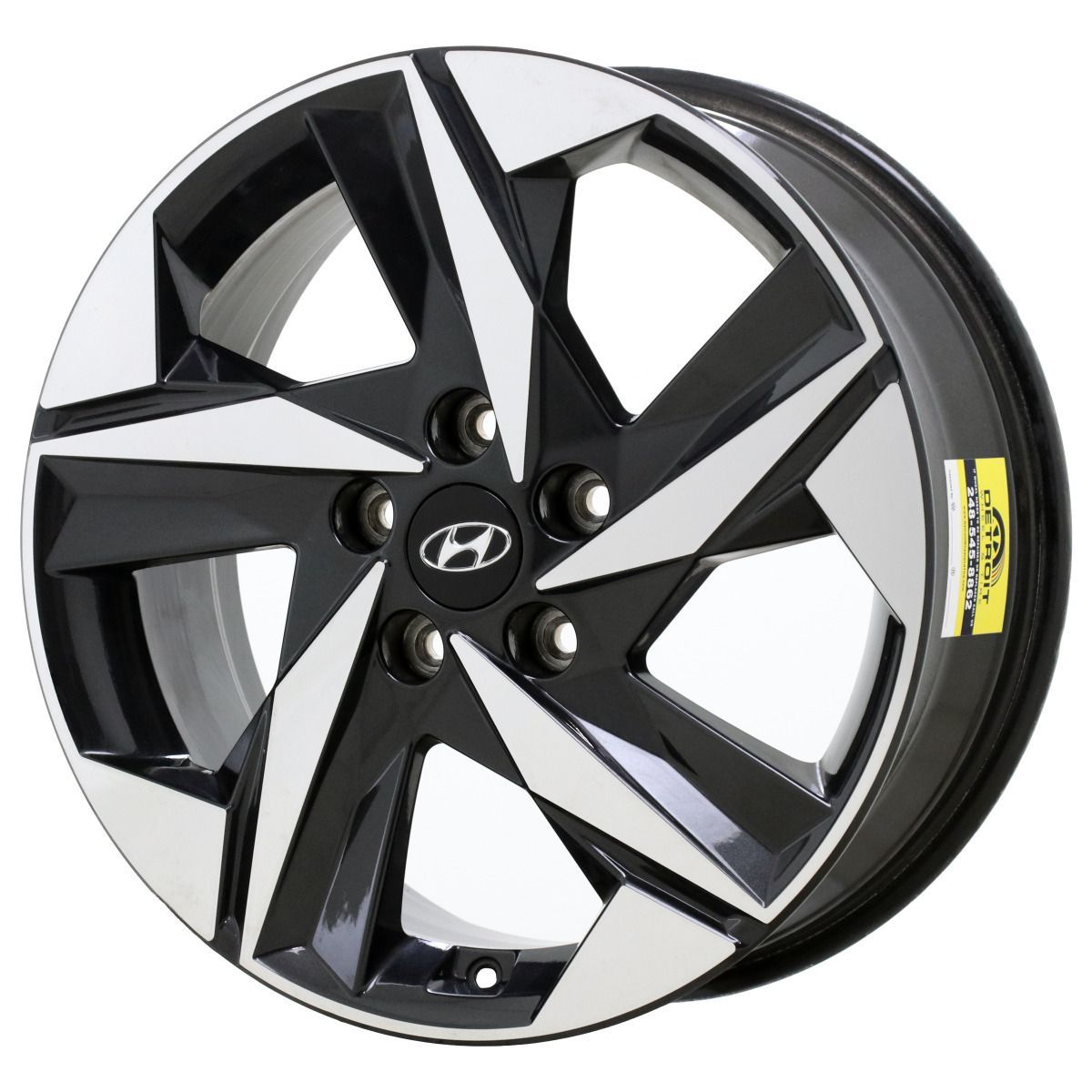 17" Replacement Alloy Wheel Rim For 2021-2023 Hyundai Elantra Limited – Machined Black, Direct Fit