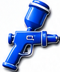 Paint spray gun icon